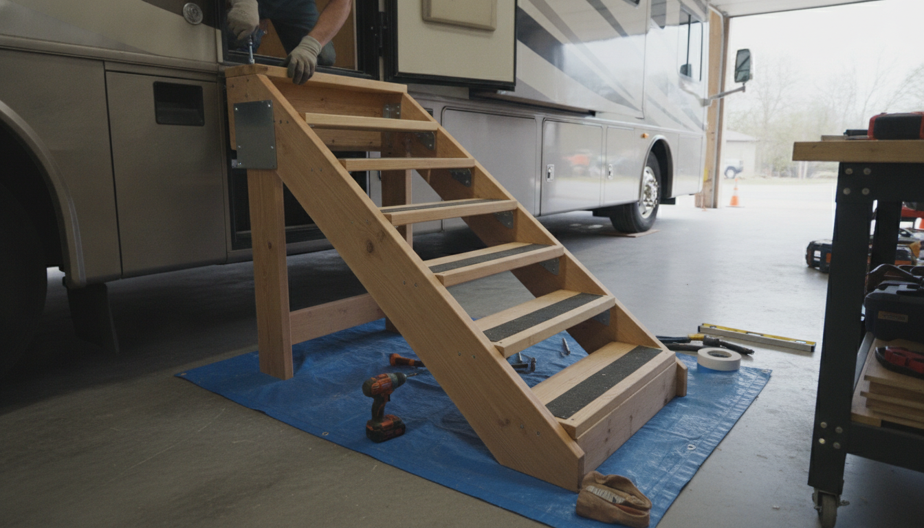 Build RV Stairs: Safe DIY Steps, Fit & Stability Tips
