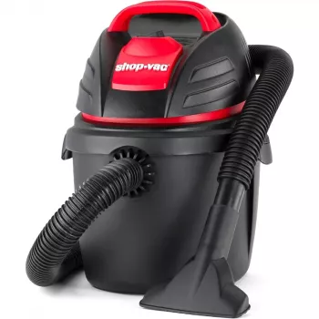 2.5 Gal Wall-Mount Wet/Dry Vac: 2.5 HP Compact Power